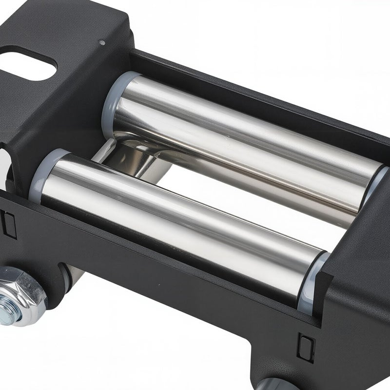 Wacece 4-Way Winch Roller Fairlead for ATV/UTV, 4 7/8" Bolt Centers, Fits 2000-3500 lbs Winches,#45 Carbon Steel Construction, ATV Winch Accessories - Image 2